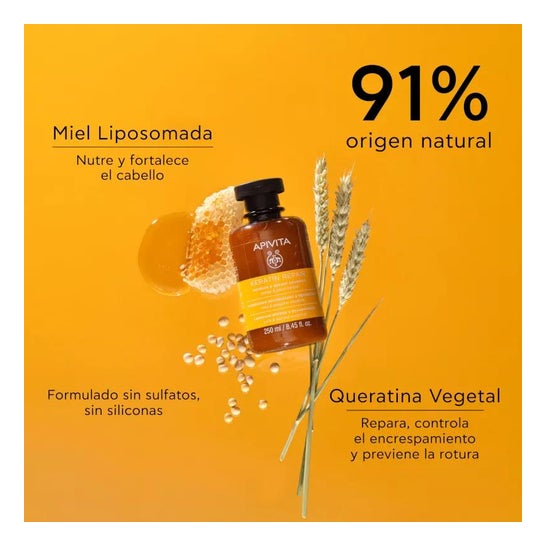Apivita Keratin Repair Champô Nutritivo Reparador 250ml