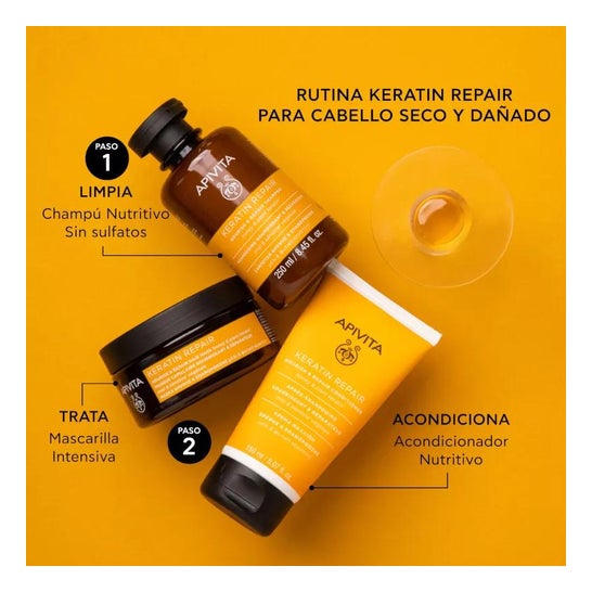 Apivita Keratin Repair Champô Nutritivo Reparador 250ml