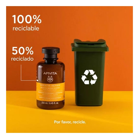 Apivita Keratin Repair Champô Nutritivo Reparador 250ml