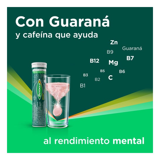 Berocca Boost Magnésio Vitaminas e Minerais com Guaraná 15 Comprimidos Efervescentes