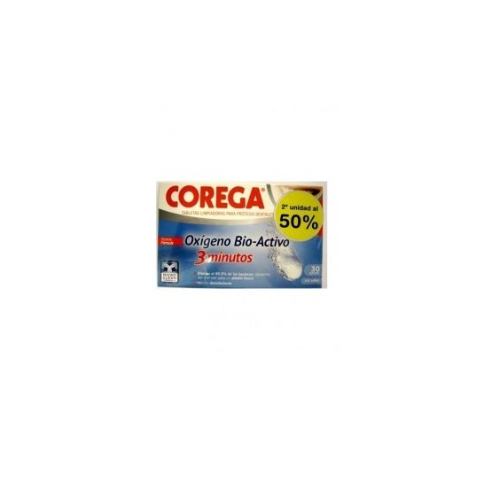 Corega ™ Bio-Active Oxygen 30 + 30 comprimidos efervescentes