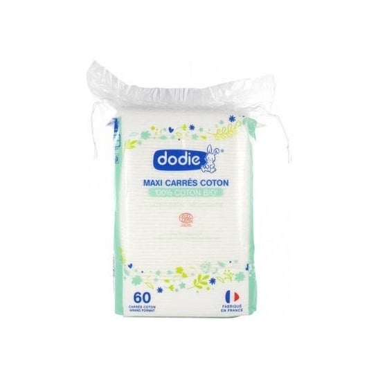 Dodie Maxi Quadrados de Algodão Orgânico 60unts