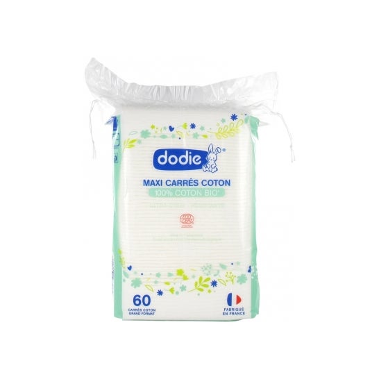Dodie Maxi Quadrados de Algodão Orgânico 60unts