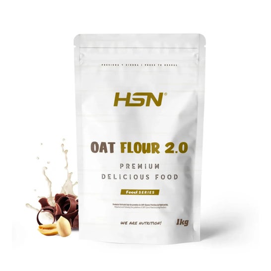 HSN Harina de Avena Instantánea 2.0 Chocolate y Cacahuete 1kg