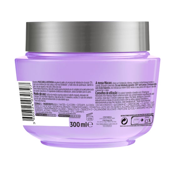 L'Oréal Elvive Hidra Hialurónico Mascarilla 72H Hidratación 300ml