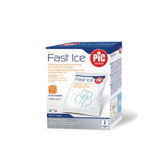 Pic Solution Fast Ice Bolsa Frío Instantáneo 1 Par