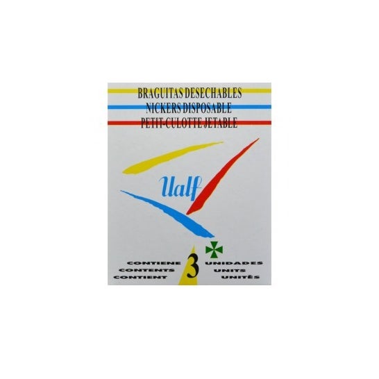 Calcinhas descartáveis Ualf T-Medium 3uds