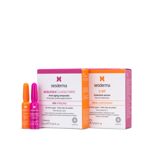 Tratamento Sesderma Pack flash Acglicolic & C-Vit