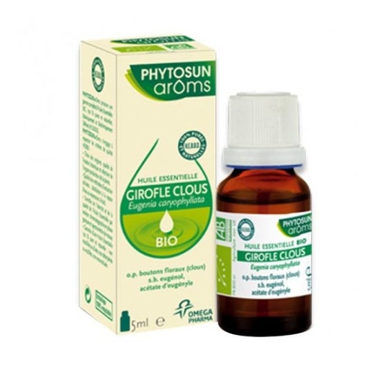 Phytosun Aroms - Óleo Essencial Cravinho unhas orgânico 5 ml