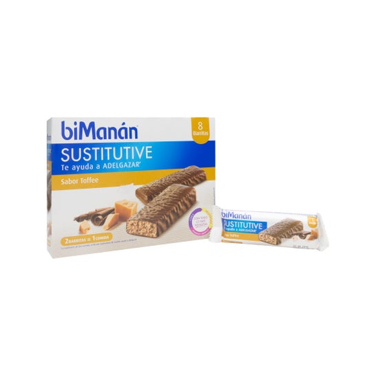 biManán™ Sustitutive sabor caramelo 8 barritas