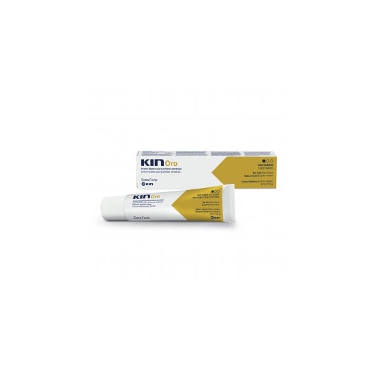 Dentaduras de creme de fixação Kin Gold 40ml