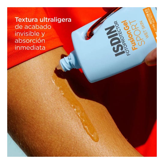Fotoprotector ISDIN® Pack Gel de fusão desportivo SPF50+100ml + água de fusão SPF50+50ml