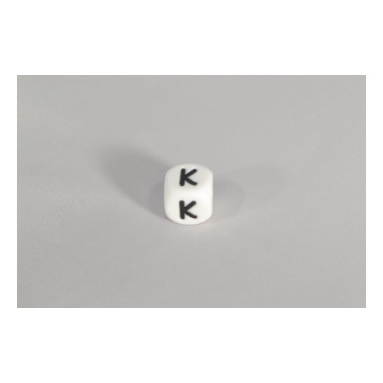 Conta de Silicone Irreversível para Chip Clip Letter K 1 unidade