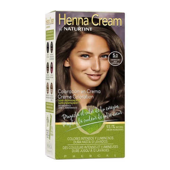 Creme Naturtint Henna 5.0 Castanho Claro 110ml