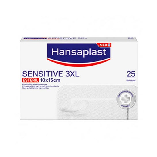 Hansaplast Sensitive 3XL 10x15cm 25 peças