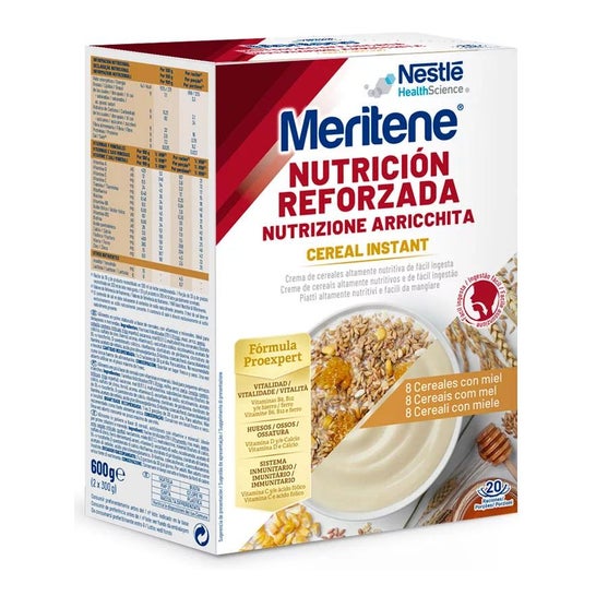 Meritene Cereal 8 cereais com mel 300g + 300g