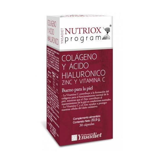 Colágeno Ynsadiet + ácido hialurônico Nutriox 30caps