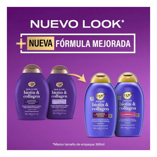 Ogx Biotin Condicionador de Colágeno 385ml Ogx Biotin Condicionador de Colágeno 385ml