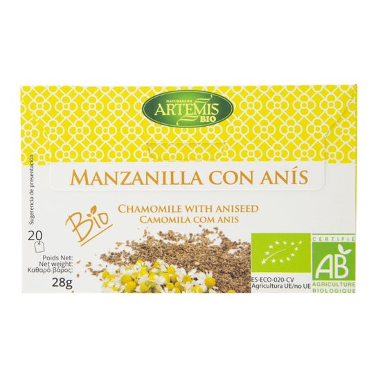 Camomila Artemis com 20 Filtros de Anis