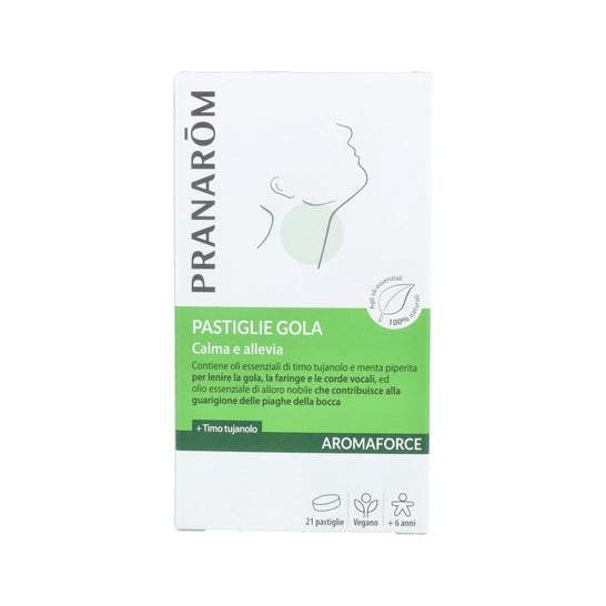 Pastilhas Aromaforce Soothing Lozenges Soothes &amp; Softens the Throat 21 Lozenges