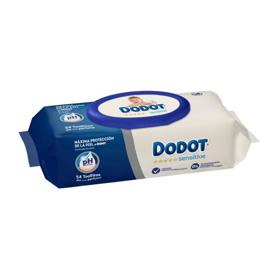 Dodot Dodot Sensitive Refill Wipes Não Perfumado 54pcs