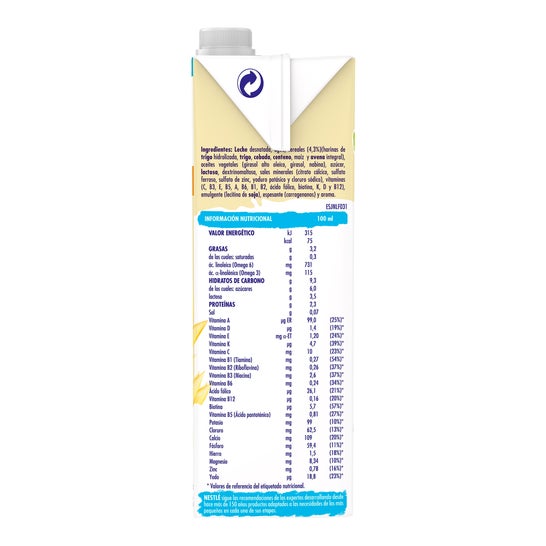 Nestlé Junior Crescimento +2 Cereais 1L