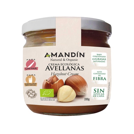 Amandin Creme de Cacau Creme de Avelã Eco 330g