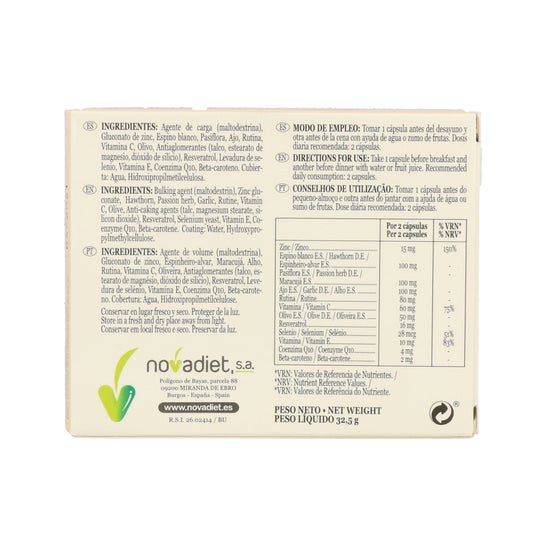 Novadiet Delcora 60 Cápsulas
