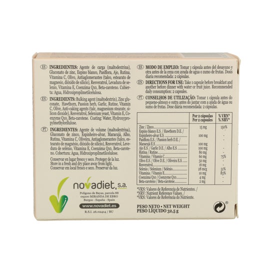 Novadiet Delcora 60 Cápsulas