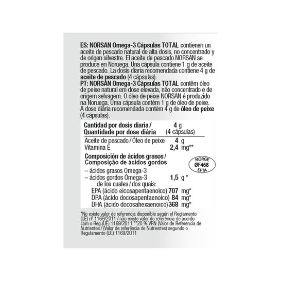 Norsan Omega-3 Total 120 cápsulas