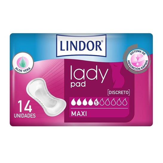 Lindor Lady Pad Comprime Maxi 14uds