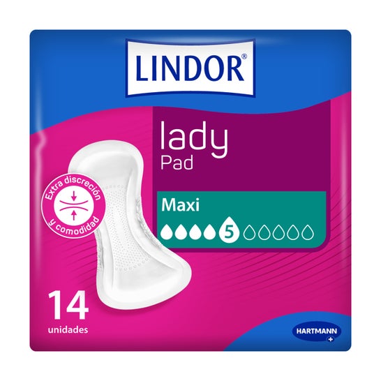 Lindor Lady Pad Comprime Maxi 14uds