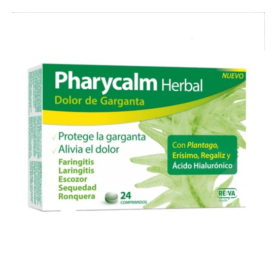 Pharycalm Herbal Plantaga Erysimum Licorice 24 Comprimidos