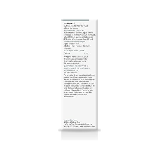Extracto Arandano Xxi 50ml Soria Natural