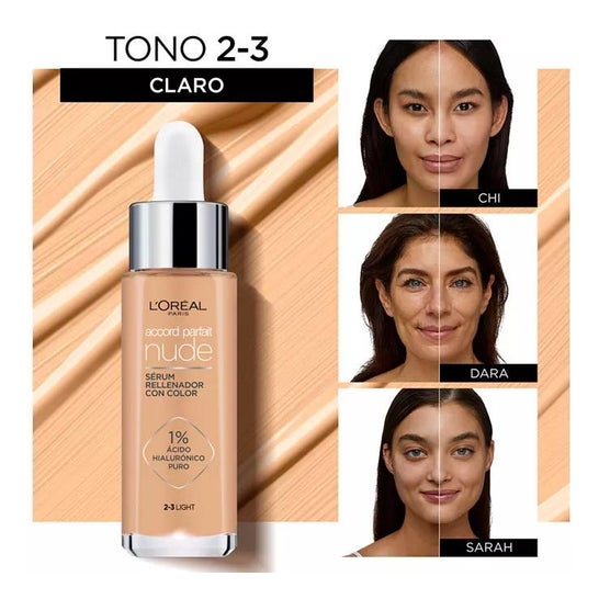 L'Oréal Accord Parfait Nude Serum 2-3 Light 30ml L'Oréal Accord Parfait Nude Serum 2-3 Light 30ml