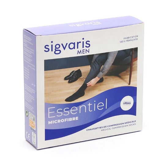 Sigvaris Essential Sock 2 Long Black Size S 1 Unidade