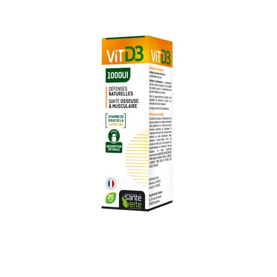 Vitamina Verde para a Saúde D3 1000Ui Spray 20ml