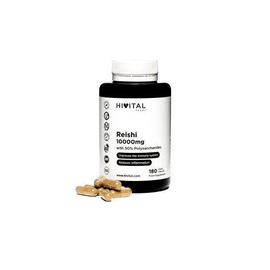 Comida Hivital Reishi Pure 10000mg 180 caps vegan