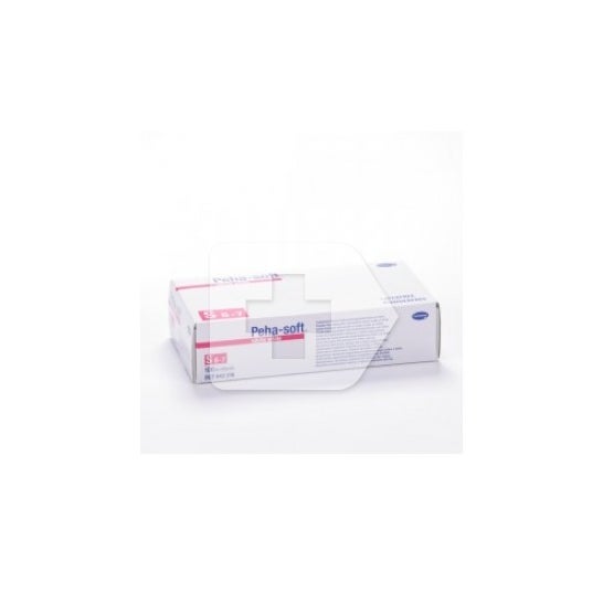 Luvas em nitrilo descartáveis Peha-Soft tamanho S 100pcs branco