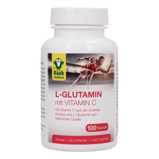 Raab Vitalfood L-Glutamina com Vitamina C 100caps