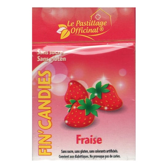 Estipharm Fin'Candies Strawberry S/S Pastx20