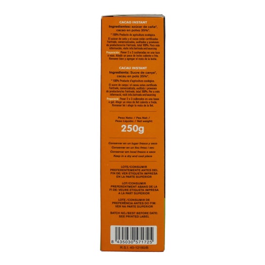 Alternativa3 Cacau em Pó Instantâneo Bio 250g