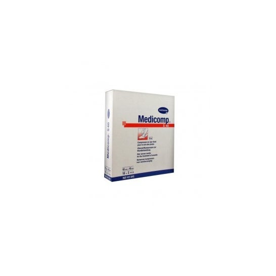 Medicomp compressas penso estéril 10x10cm 10 saquetas 2uds