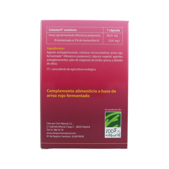 100% Cholesteryl 90caps natural