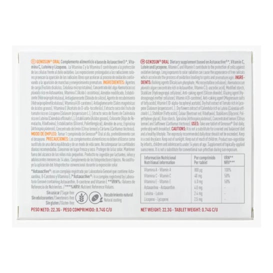 Genosun Oral 30comp Genosun Oral 30comp