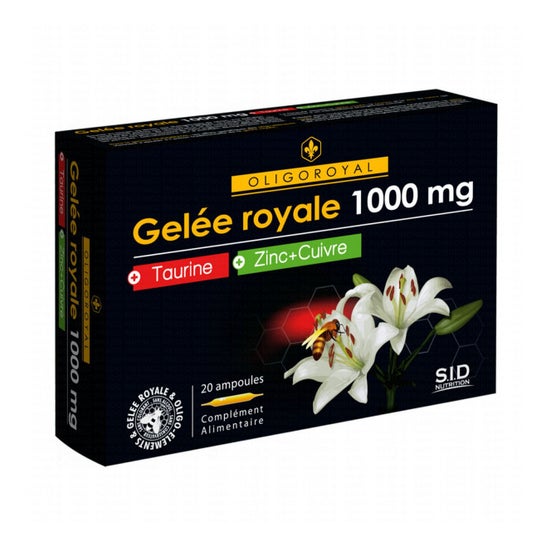 SID Nutrition - Royal Jelly Oligoroyal 1000mg + Taurina + Zinco-Cobre 20 ampolas