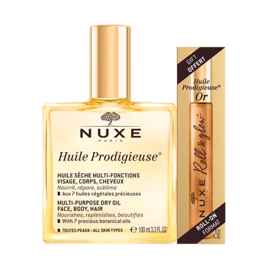 Nuxe Huile Prodigieuse 100ml+Roll-on Or Edición Limitada 8ml