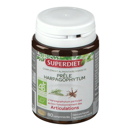 Super Diet Horsetail Harpagophytum Organic 80 comprimidos