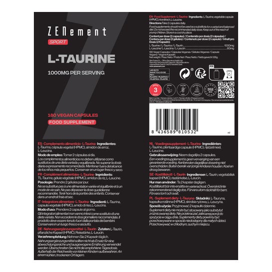 Zenement L-Taurina 180caps
