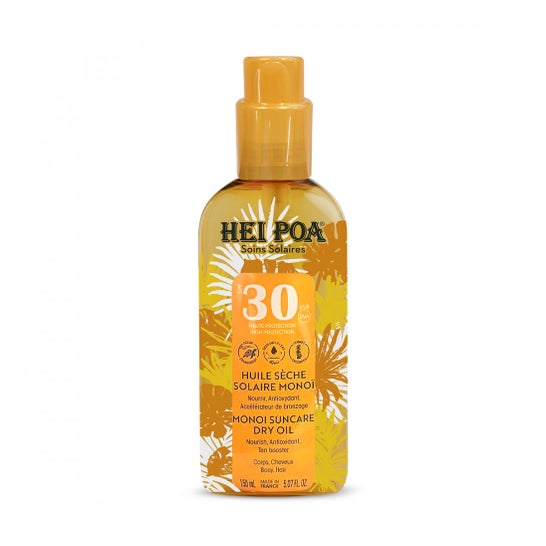 Hei Poa Óleo Seco Solar Monoï Alta Proteção SPF 30 150 ml